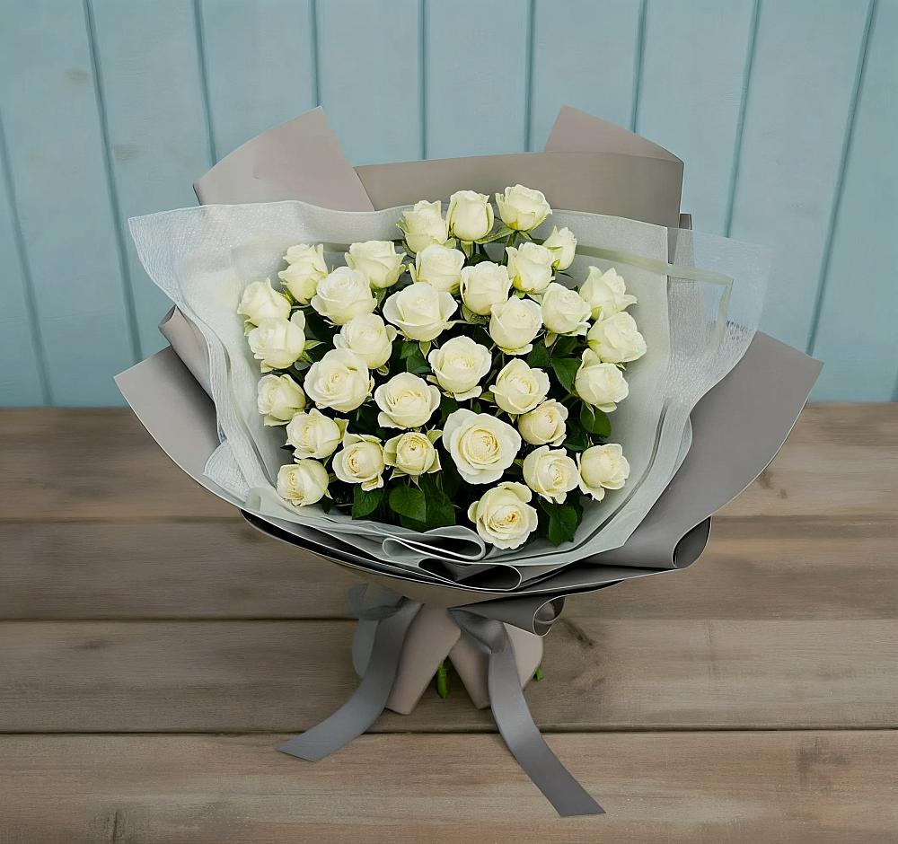 Букет Белоснежная нежность в Новоильинске