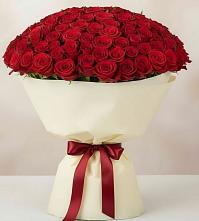 Букет 101 Красная роза Милано в Новоильинске