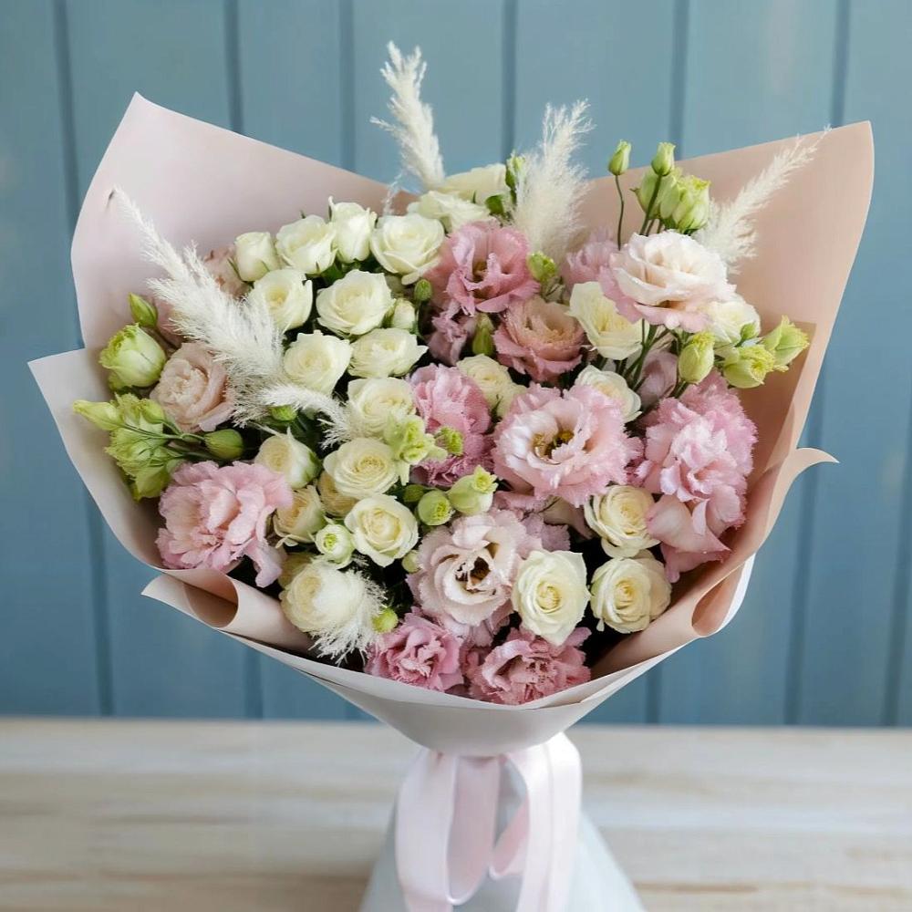 Букет цветов из: Альстромерии и Розы в Новоильинске