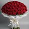 Букет 101 Красная роза Блэк Мэджик в Новоильинске