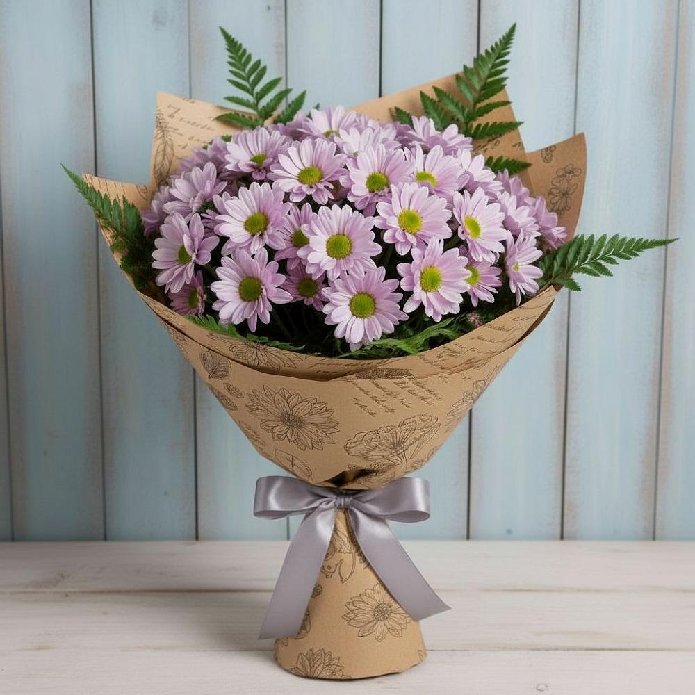 Букет цветов из: Хризантемы в Новоильинске