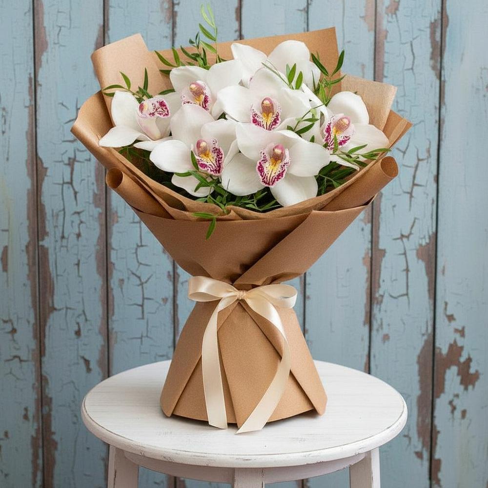 Букет цветов из: Орхидеи и Розы в Новоильинске