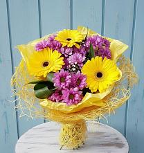 Букет цветов из:  Хризантемы и Герберы в Новоильинске