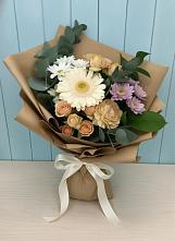 Букет цветов из:  Герберы и Хризантемы в Новоильинске