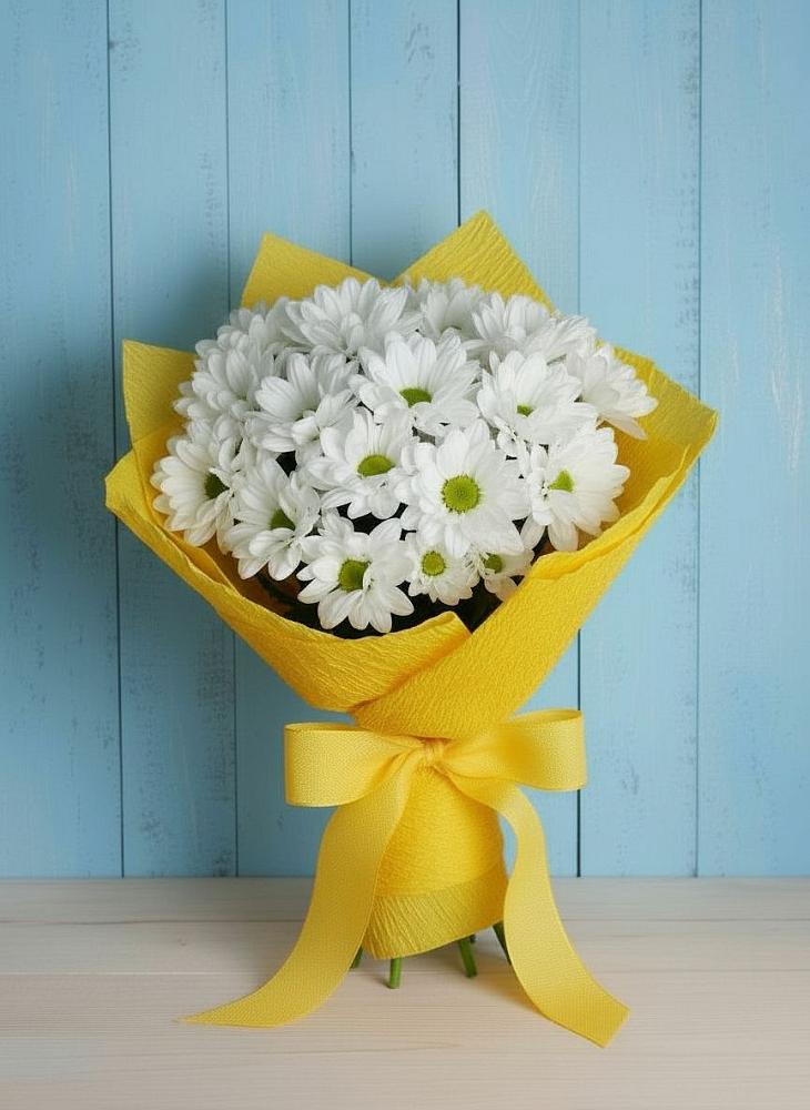 Букет цветов из: Хризантемы в Новоильинске