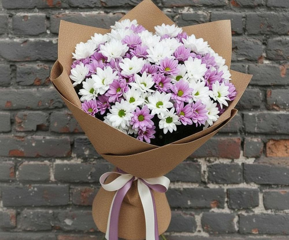 Букет цветов из: Хризантемы в Новоильинске