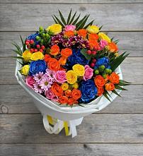 Букет цветов из:  Розы и Хризантемы #REPLACE_PRED# Новоильинске