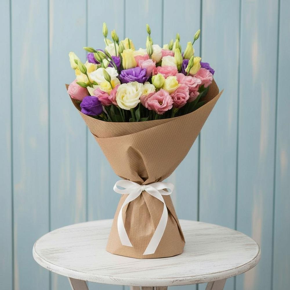 Букет цветов из: Лизиантусы в Новоильинске