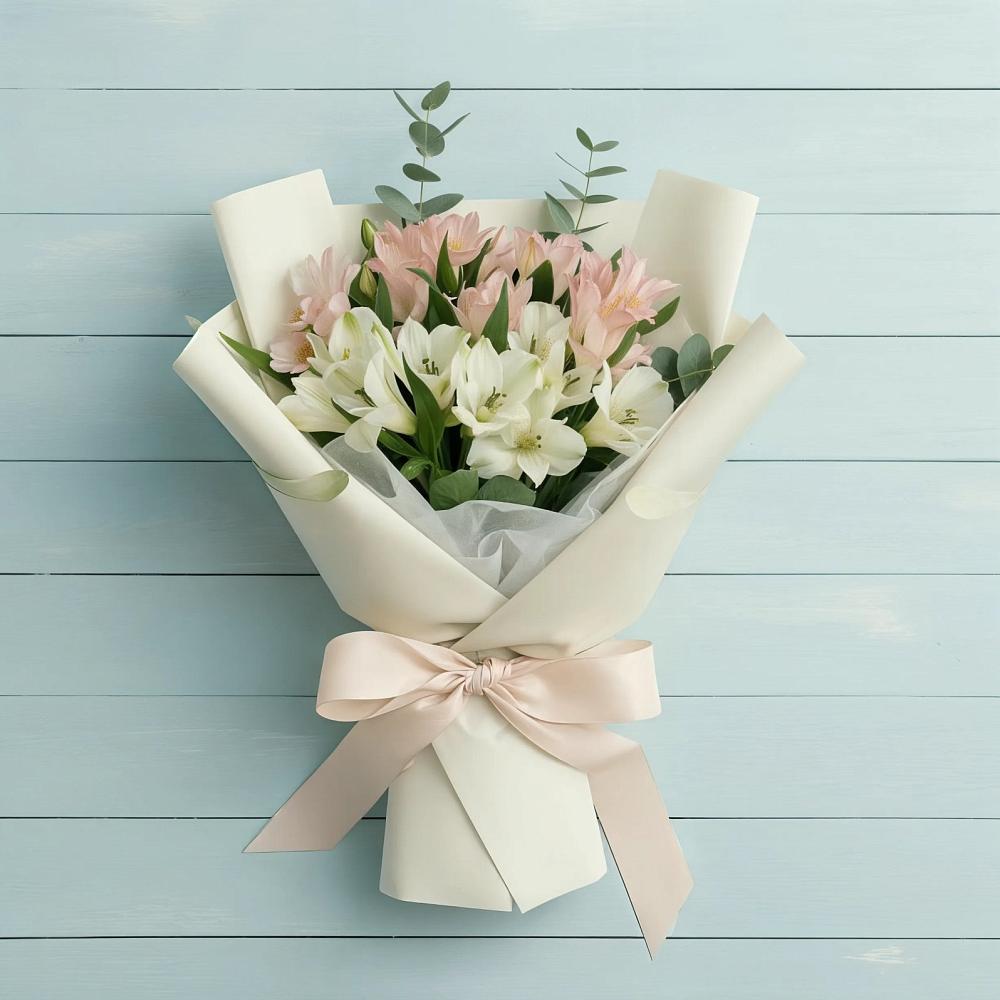 Букет цветов из: Альстромерии в Новоильинске