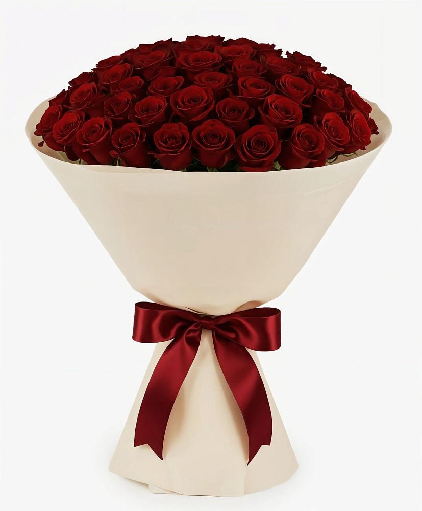 Букет 101 Бордовая роза Блэк Бакарра в Новоильинске