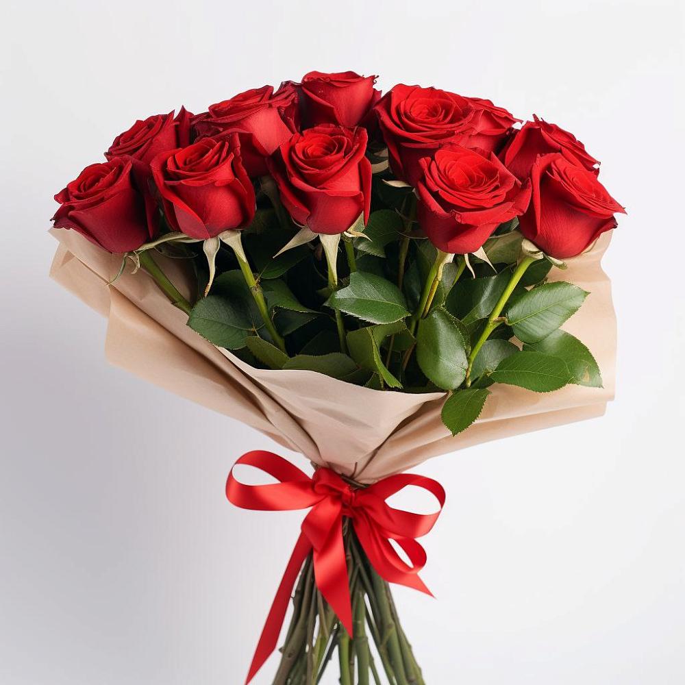 Букет 11 Красных роз Эдлесс Лав в Новоильинске